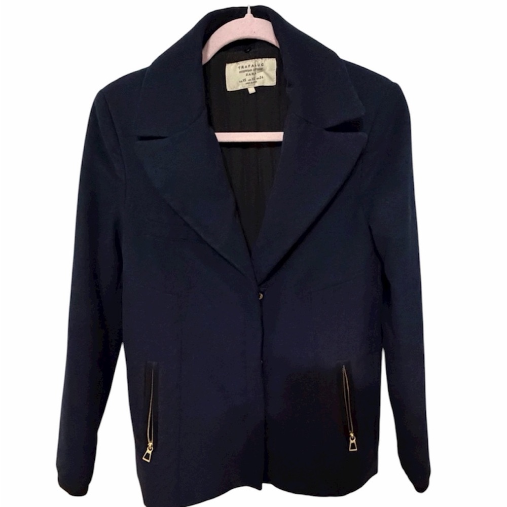 ZARA Trafaluc Women’s Navy Blazer Jacket – Size XS